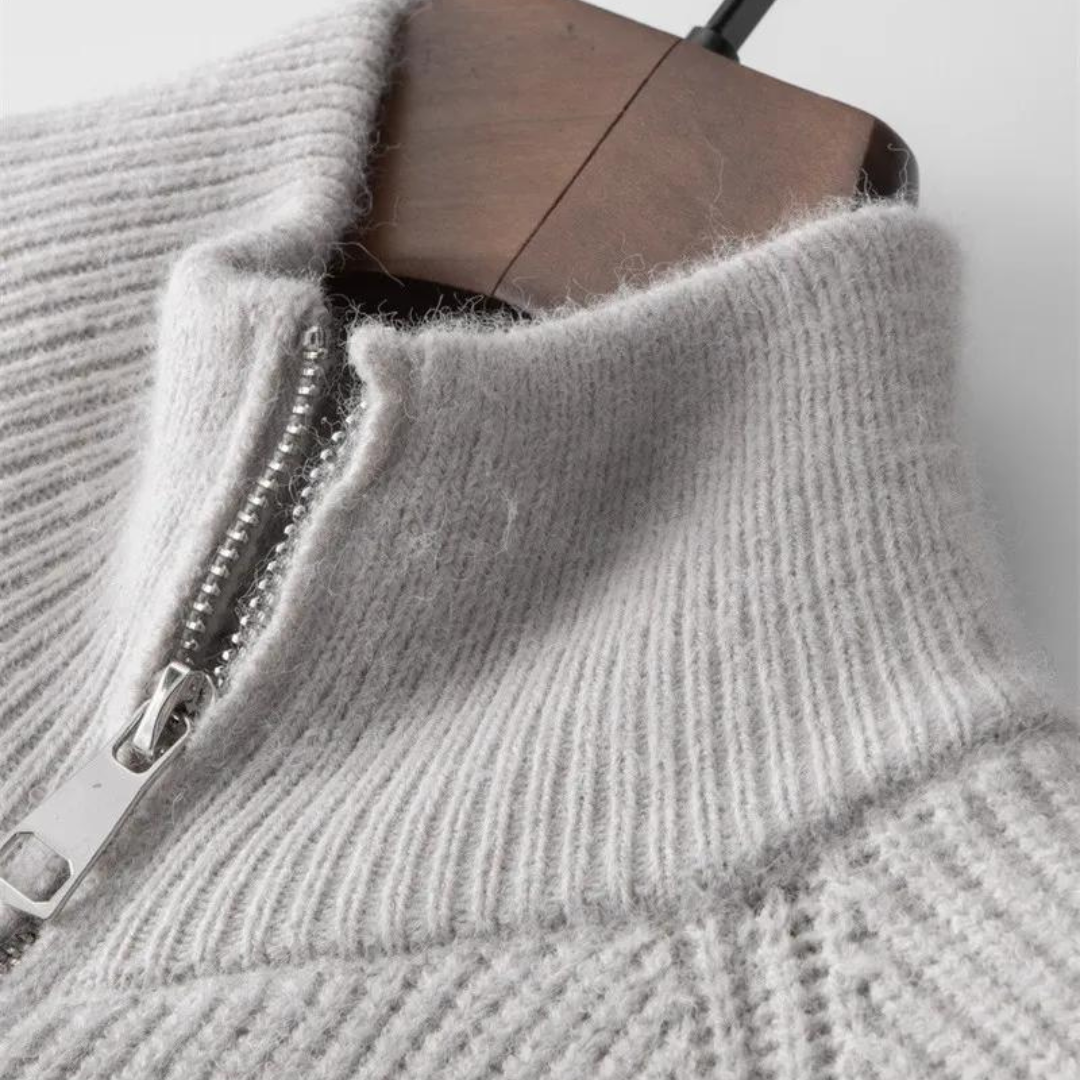 Colton Cashmere Zip Sweater | Kyven