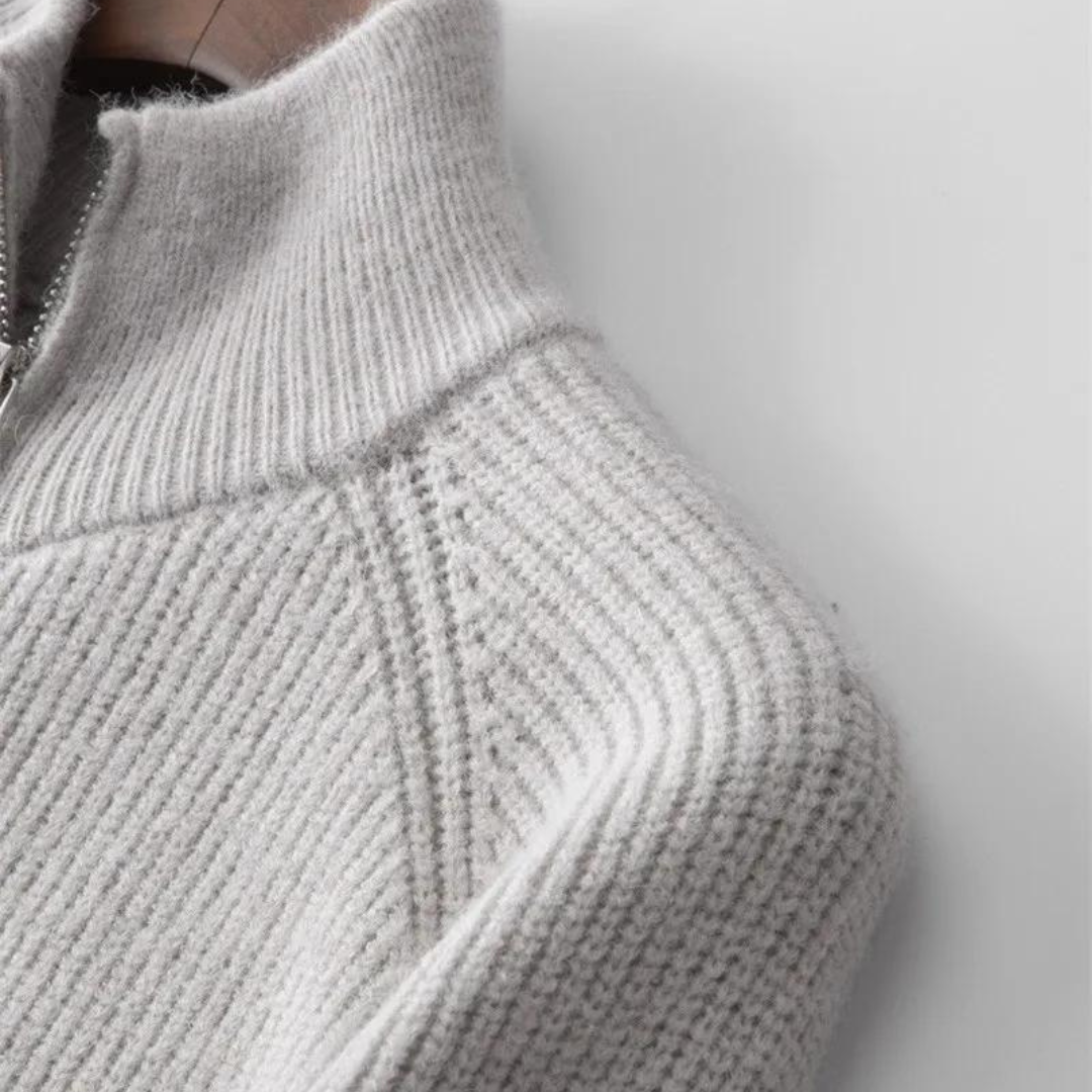 Colton Cashmere Zip Sweater | Kyven